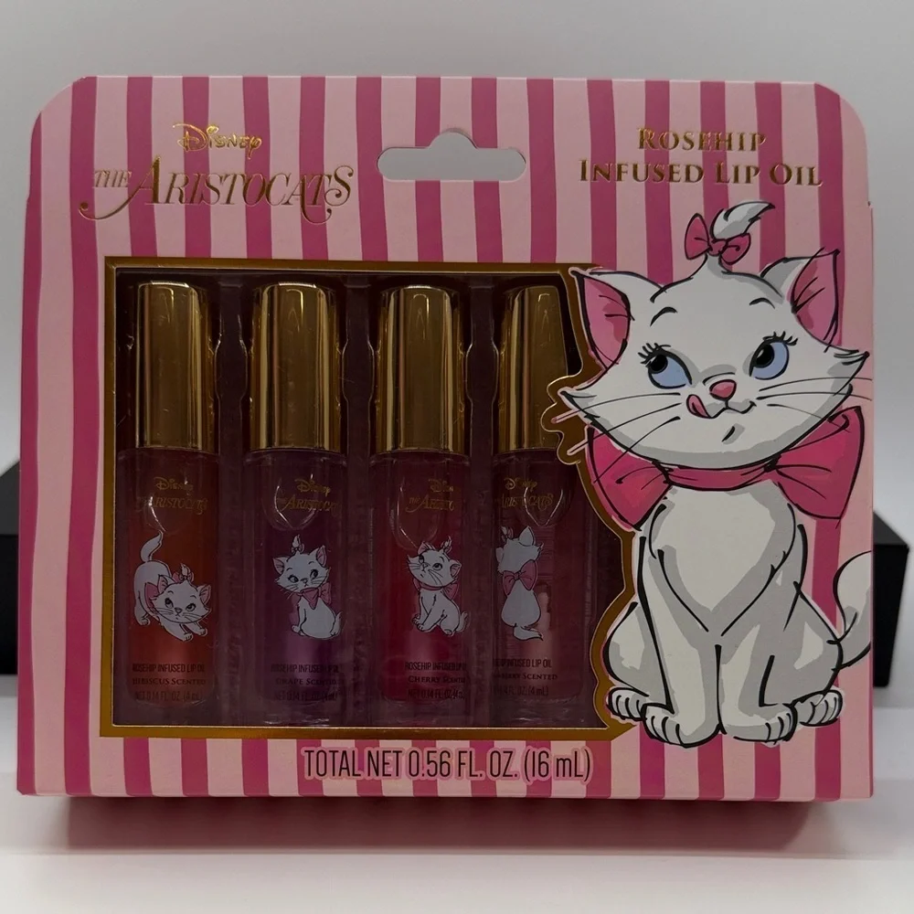 Disney Aristocats Rosehip Infused Lip Oil Set
